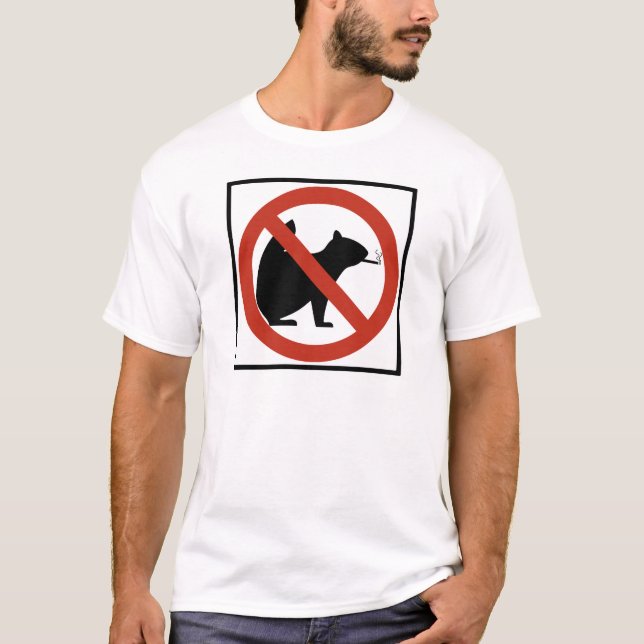 Camiseta Os esquilos não fumadores permitiram o sinal da (Frente)