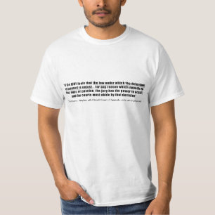 Camiseta Os Estados Unidos do Nullification do júri v.