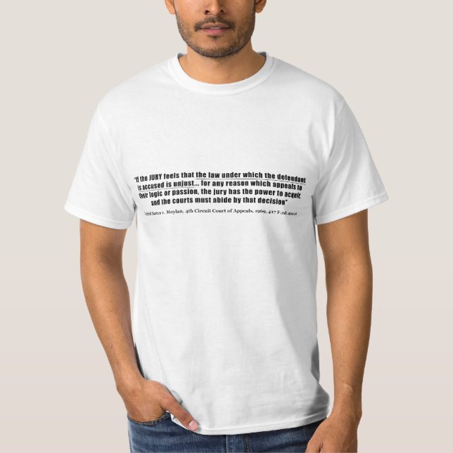 Camiseta Os Estados Unidos do Nullification do júri v. (Frente)