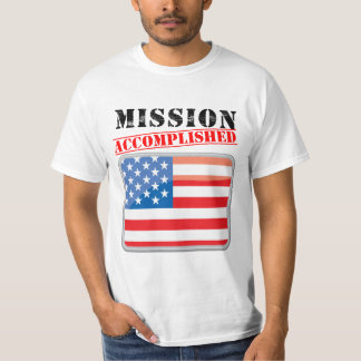 Camiseta Os Estados Unidos realizados da missão