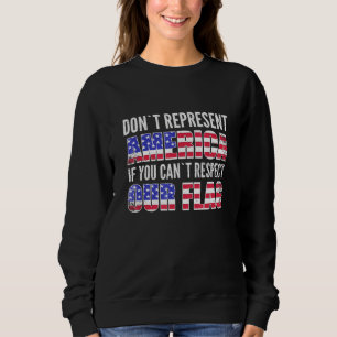 Camiseta Os Eua Patrióticos Respeitam A Nossa Bandeira Amer