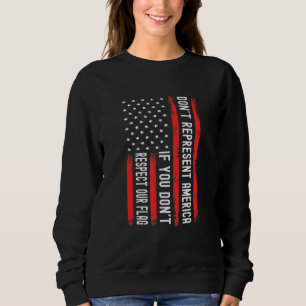 Camiseta Os Eua Patrióticos Respeitam A Nossa Bandeira Amer