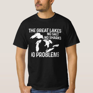 Camiseta Os Excelentes Lagos Sem Sal Sem Tubarões Problemas