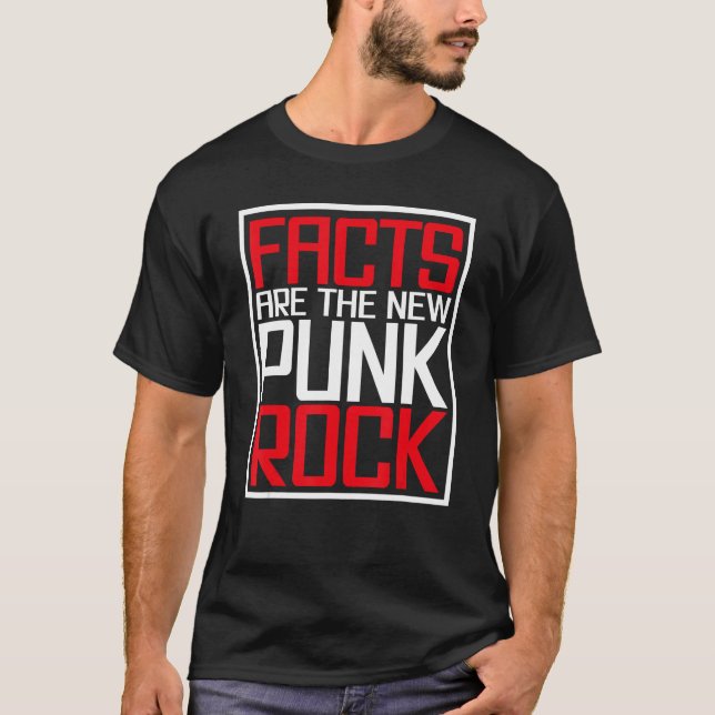 Camiseta Os Fatos São A Nova Pedra Do Punk (Frente)