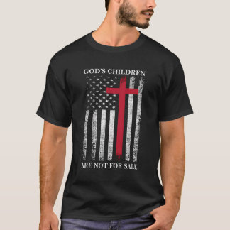 Camiseta Os Filhos De Deus Não São Para Venda Engraçada, Ci