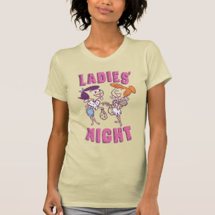 Camiseta Os Flintstones Betty & Wilma - Noite feminina
