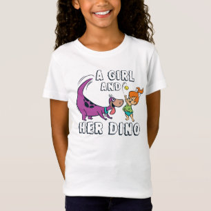 Camiseta Os Flintstones Esfera de Pebolhas e Bola de Dino