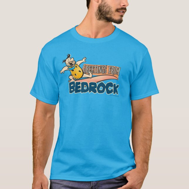 Camiseta Os Flintstones | Fred - Saudações De Bedrock (Frente)