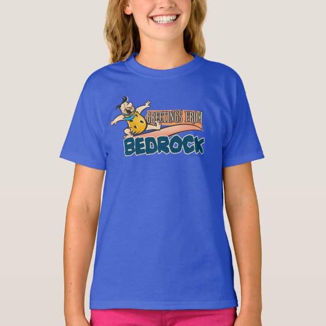 Camiseta Os Flintstones | Fred - Saudações De Bedrock (Frente)
