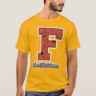 Camiseta Os Flintstones Monograma de estilo colegial