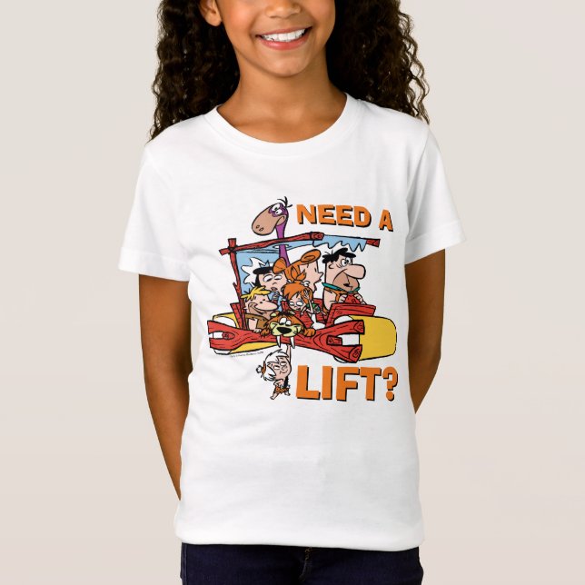 Camiseta Os Flintstones | Precisa De Um Elevador? (Frente)