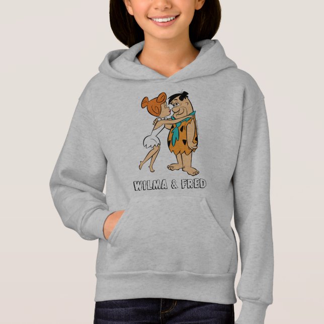 Camiseta Os Flintstones | Wilma Kissing Fred (Frente)