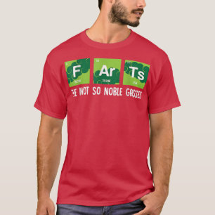 Camiseta Os Gases Não Tão Nobres Fartam Ciências Químicas E