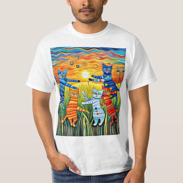 Camiseta Os Gatos Dançantes (Frente)