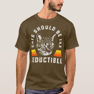 Camiseta Os Gatos Devem Ser Comprimidos Dedutíveis Por Gato