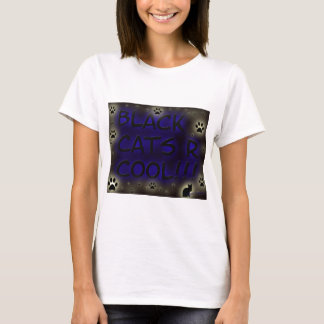 Camiseta Os gatos pretos são legal