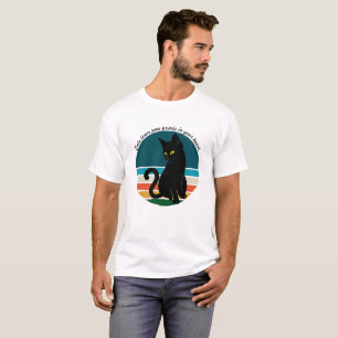 Camiseta Os gatos retrorreflectores deixam impressões de pa