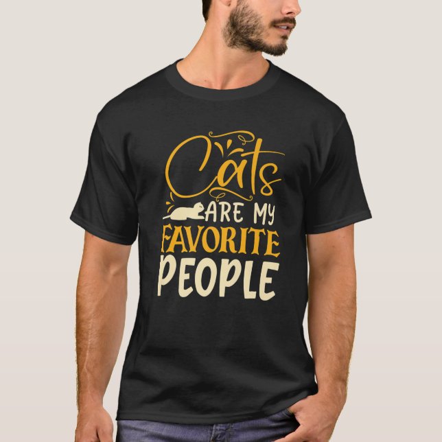 Camiseta Os Gatos São As Minhas Pessoas Favoritas. GATOS LA (Frente)