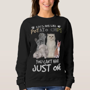 Camiseta Os Gatos São Como Batatas Que Você Não Pode Ter.