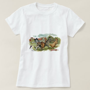 Camiseta Os gatos trocam perfuradores