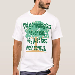 Camiseta Os Genealogists idosos nunca morrem