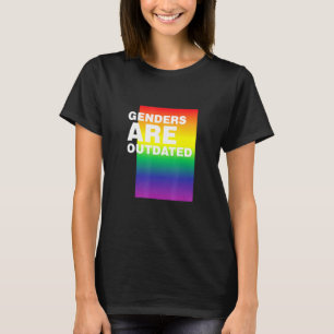 Camiseta Os Gêneros Estão Desatualizados No Orgulho Do Mês 