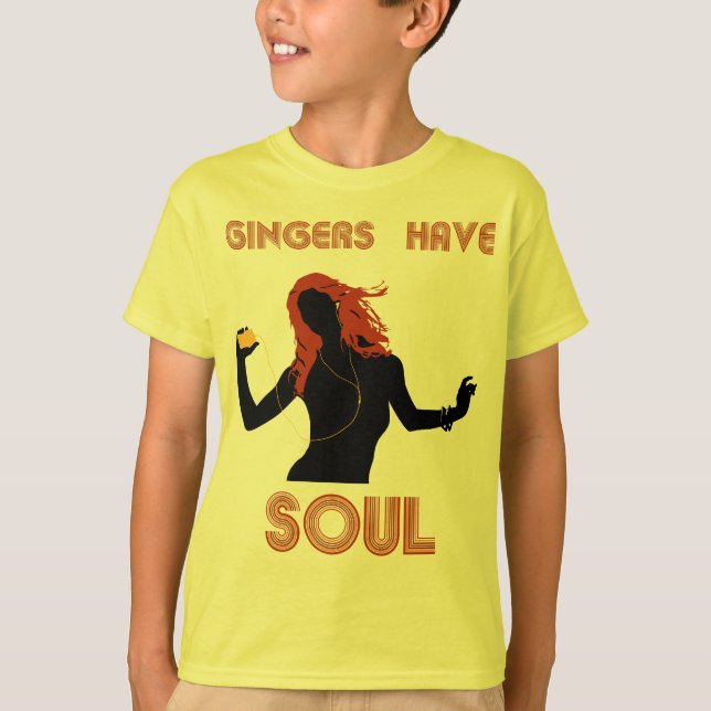 Camiseta Os gengibres fêmeas têm a alma (Frente)