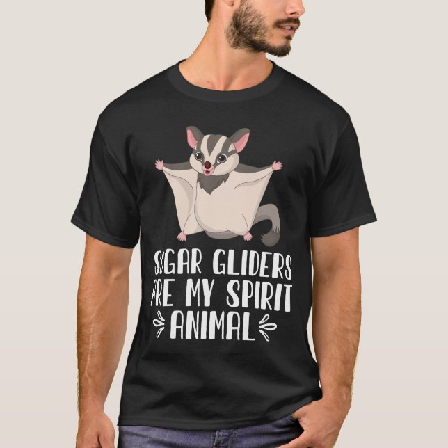 Camiseta Os Glantes De Açúcar São O Meu Animal Espirituoso (Frente)