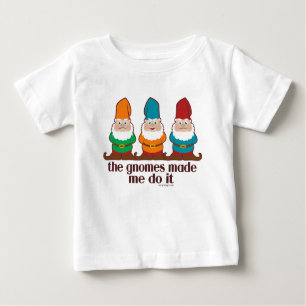 Camiseta Os gnomos fizeram-me fazê-lo
