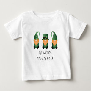 Camiseta Os Gnomos Me Fizeram Fazer Isso Engraçado Dizendo