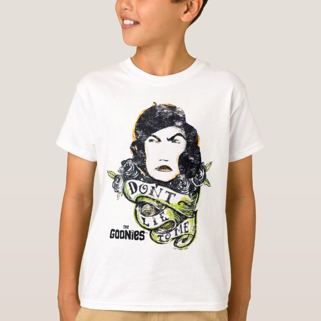 Camiseta Os Goonies Mama Fratelli "Não minta para mim" (Frente)