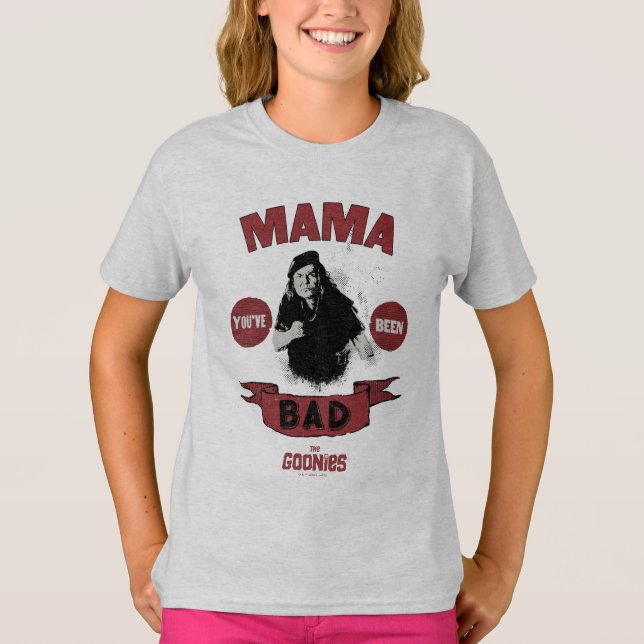 Camiseta Os Goonies Mama Fratelli "Você Foi Má" (Frente)