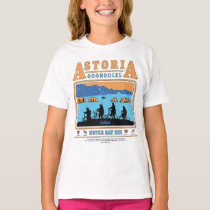 Camiseta Os Goonies Silhuettes Sobre Astoria Goondocks