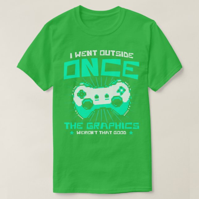 Camiseta Os Gráficos De Jogos Eram Tão Engraçados Quanto Os (Frente do Design)