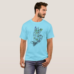 Camiseta Os gráficos surreais da parte superior da