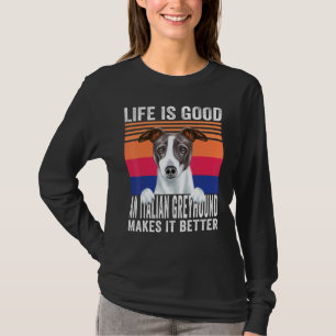 Camiseta Os Greyhounds Italianos Torna Sua Vida Boa Vintage