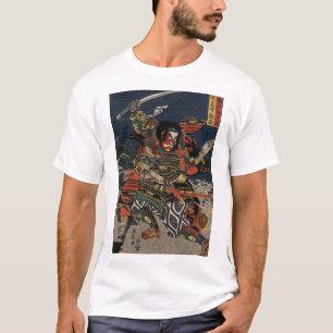 Camiseta Os guerreiros Tadanori e Noritsune do samurai