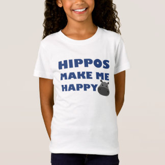 Camiseta Os hipopótamos fazem-me feliz