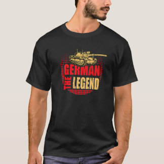 Camiseta Os Homens Alemães Dos Pavimentos De Soldados Leopa