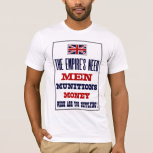 Camiseta Os homens, as munições e o dinheiro do ~ da