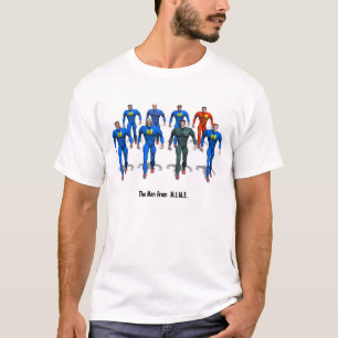 Camiseta Os homens de M.I.M.E., cor codificaram a versão