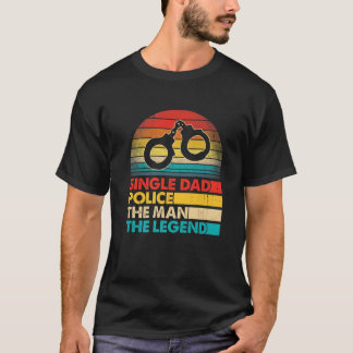 Camiseta Os Homens Dias de os pais Pais Policiam A Perna