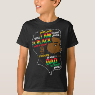 Camiseta Os Homens do Dia de os pais Negro do Dia da Indepe