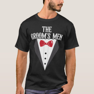 Camiseta Os Homens do Noivo Esquadrão de Noivo Noite de Sol