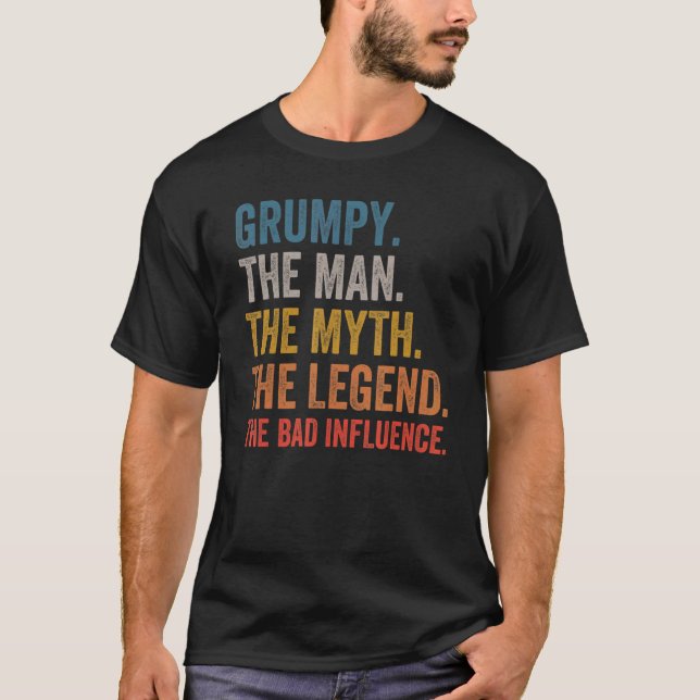 Camiseta Os Homens Engraçam O Homem O Mito A Lenda (Frente)
