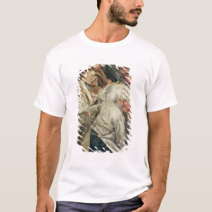 Camiseta Os homens, painel esquerdo da idade do trabalhador