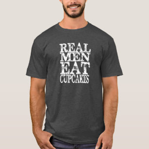 Camiseta Os homens reais comem cupcakes
