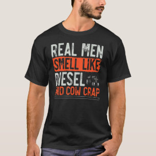 Camiseta Os Homens Reais Da Fazenda De Trator Farmante Chei