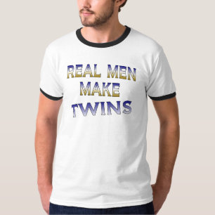 Camiseta os homens reais fazem gêmeos