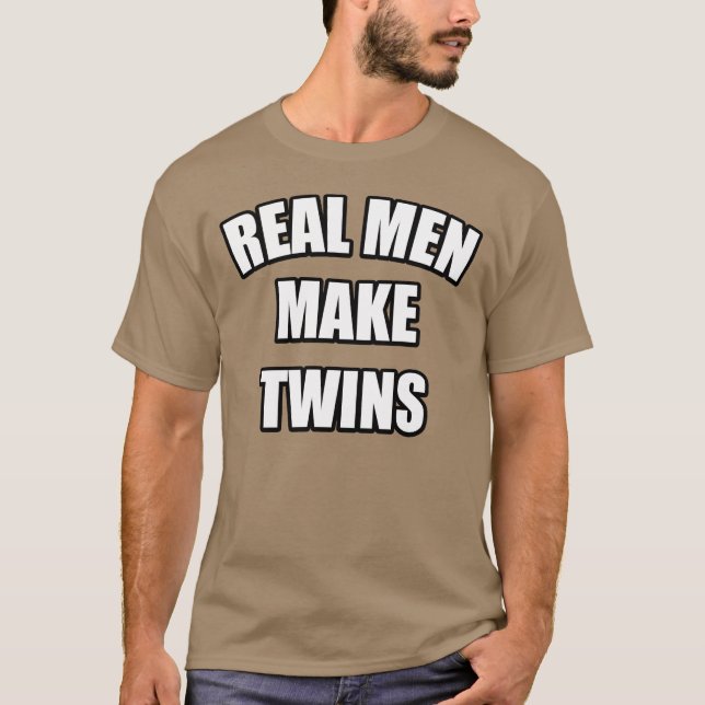 CAMISETA OS HOMENS REAIS FAZEM GÊMEOS (Frente)
